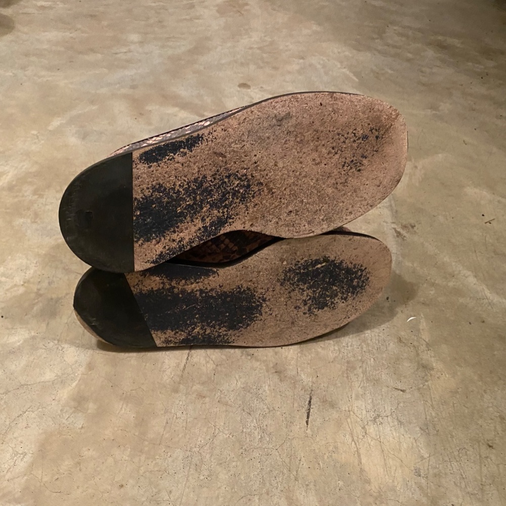 Authentic Jil Sander 40mm Platform Python & Leath… - image 5